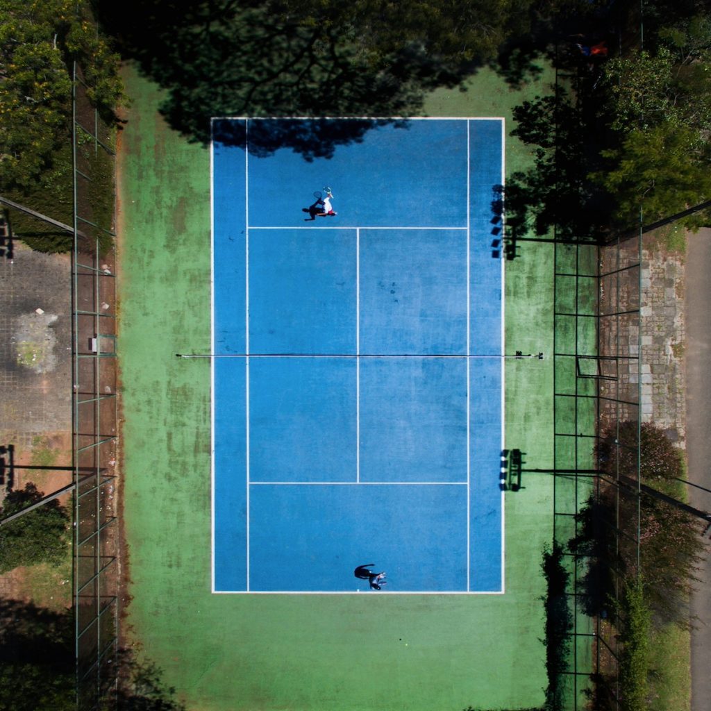 Immagine di un campo da Padel vista aerea